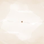 Rouwkaartje beige met vlinder Achterkant