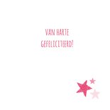 Roze hart met sterren  3