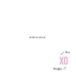 Roze schattige bloemen kaart met de tekst Echt kut 3