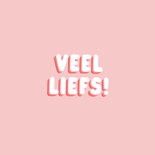 Roze wenskaartje met stipjes veel liefs 2