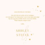 Save the date kaart met lijntekening Magnolia 3