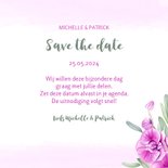 Save the Date kaart orchidee 3