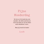 Schattige moederdagkaartjes in roze met gansjes 3