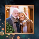 Sfeervolle kerstkaart Merry Christmas met sterren 2