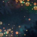 Sfeervolle kerstkaart Merry Christmas met sterren Achterkant