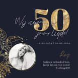 Sfeervolle uitnodiging jubileum 50 jaar botanisch goud 2