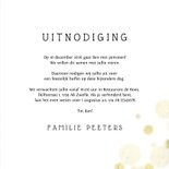 Sfeervolle uitnodiging pensioenfeest krijtbord lampjes 3