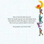 Sinterklaas kaart met chocolade-letter E 3