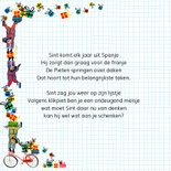 Sinterklaas kaart met letters Bla Bla 2