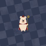  Sinterklaaskaart met beertje – Groetjes van Sint Achterkant