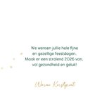 Sjieke foto kerstkaart met 2026 in verf geschilderd 3