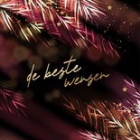 Sjieke nieuwjaarskaart sprankelende kersttakken 2