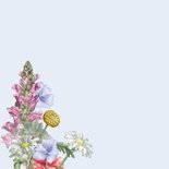 Sterkte en/of beterschap kaart met lieve bloemen 2