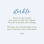 Sterkte herdenken ik denk aan je vergeet mij nietjes bloemen 3