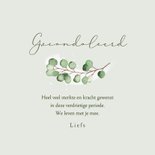 Sterkte kaart eucalyptus waterverf groen condoleance 3