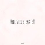 Sterkte kaart konijn - Het leven gaat niet altijd over rozen 2