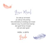 Sterkte kaart veertjes stijlvol verlies moeilijke tijd 3