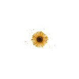 Sterkte kaart zonnebloemen waterverf gecondoleerd Achterkant