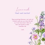 Sterktekaart bloemen in tuin  3