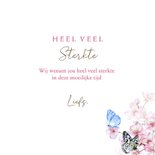 Sterktekaart bloesem vlinders 3