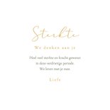 Sterktekaart eucalyptus takje stijlvol hartjes condoleance 3