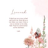 Sterktekaart pastelbloemen met vlindertjes 3