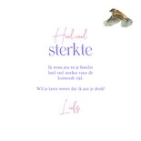 Sterktekaart vogeltjes bloemen 3