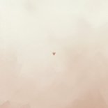 Stijlvol beige geboortekaartje met waterverf structuur Achterkant