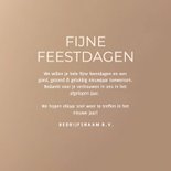 Stijlvol beige zakelijk kerstkaartje 2027 goud 3