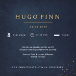 Stijlvol geboortekaartje met silhouet van baby olifant  3