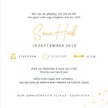 Stijlvol geboortekaartje silhouet broertje in wieg - 3e kind 3