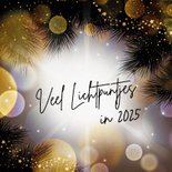 Stijlvol kerstkaartje met kerst licht 2