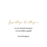 Stijlvol kerstkaartje met sjieke blauwe dennentakken 3