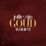 Stijlvol kerstkaartje rood jullie zijn goud waard 2