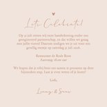 Stijlvol minimalistisch geregistreerd partnerschap hartje 3