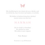 Stijlvol rouwkaartje met waterverf vlinder  3