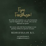 Stijlvol zakelijk kerstkaartje fijne feestdagen logo groen 3