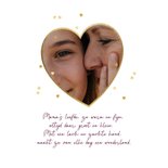 Stijlvolle fotokaart Moederdag liefste mama harten goud 2
