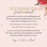 Stijlvolle kaart 10 jaar getrouwd botanisch ballon foto 3