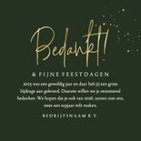 Stijlvolle kerstkaart fotocollage bedankt medewerkers strik 3