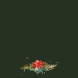 Stijlvolle kerstkaart fotocollage bedankt medewerkers strik Achterkant