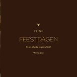 Stijlvolle kerstkaart grote foto transparant met goudfolie 3