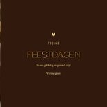 Stijlvolle kerstkaart grote foto transparant met goudfolie 3
