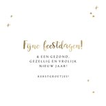 Stijlvolle kerstkaart kersballen silhouet goudlook sterren 3