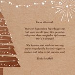 Stijlvolle kerstkaart met foto en 3d kraftpapier effect 3