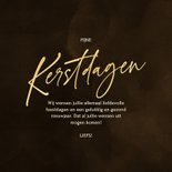 Stijlvolle kerstkaart met sprankelende kerstbal van glitters 3