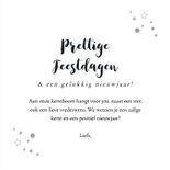 Stijlvolle kerstkaart silhouet bosdieren kerstboom foto 3