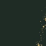 Stijlvolle kerstkaart zakelijk botanisch kerstgroen goud Achterkant