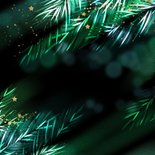 Stijlvolle kerstkaart zakelijk met logo Achterkant