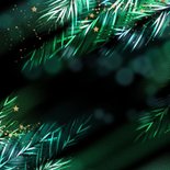 Stijlvolle kerstkaart zakelijk met logo Achterkant